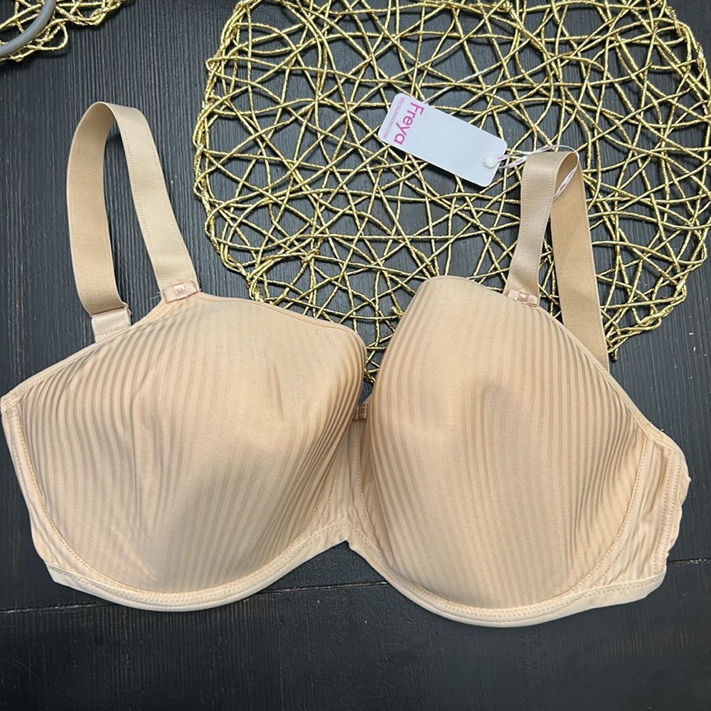 Freya Women's Idol Underwire Molded T-Shirt Bra, Nude, 30E - Picture 5 of 8